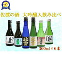 【ふるさと納税】佐渡の酒 満足飲み比べセット 300ml×6本 | お酒 さけ 人気 おすすめ 送料無料 ギフト