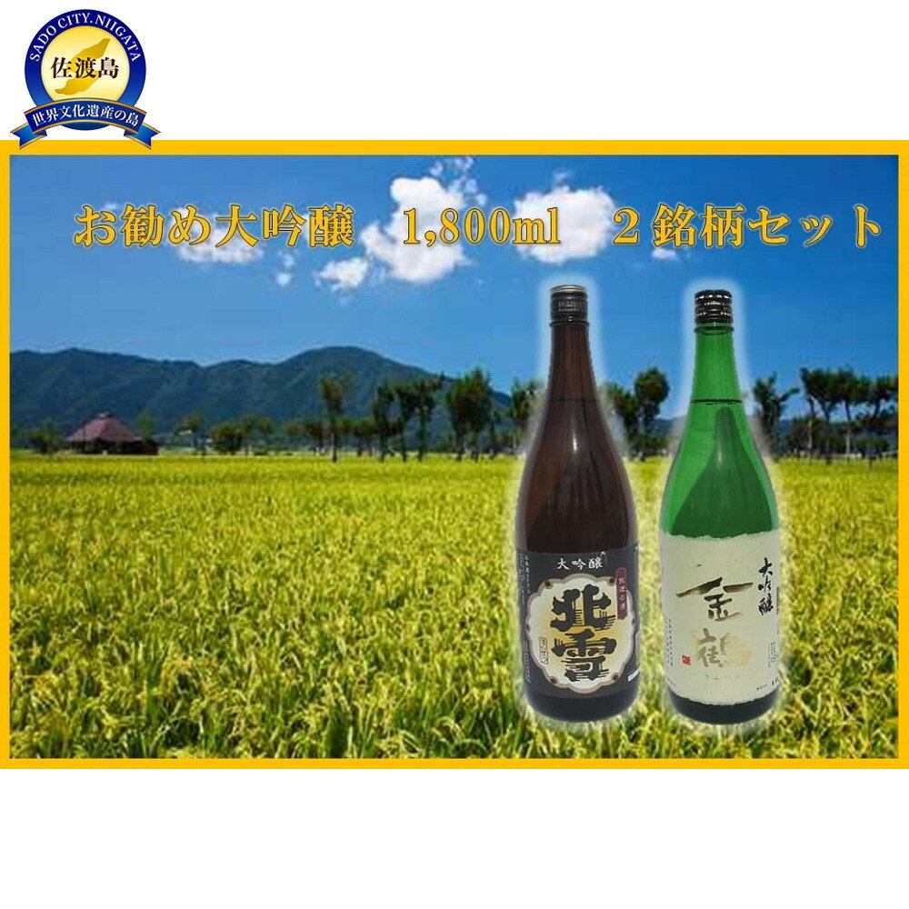 【ふるさと納税】お勧め大吟醸 1,800ml 2銘柄セット