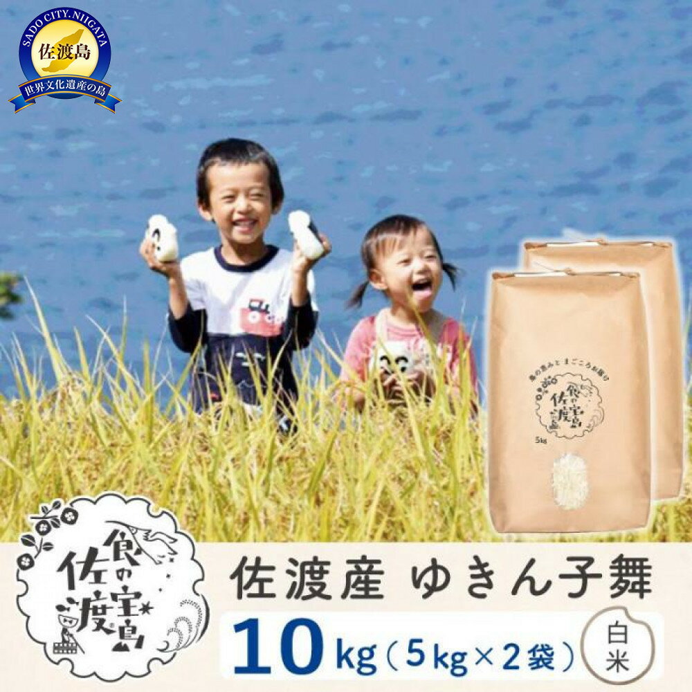 【ふるさと納税】【新米予約】佐渡島産ゆきん子舞 白米10Kg(5Kg×2袋) 令和7年 〜農薬5割減〜 | お米 こめ 白米 食品 人気 おすすめ 送料無料