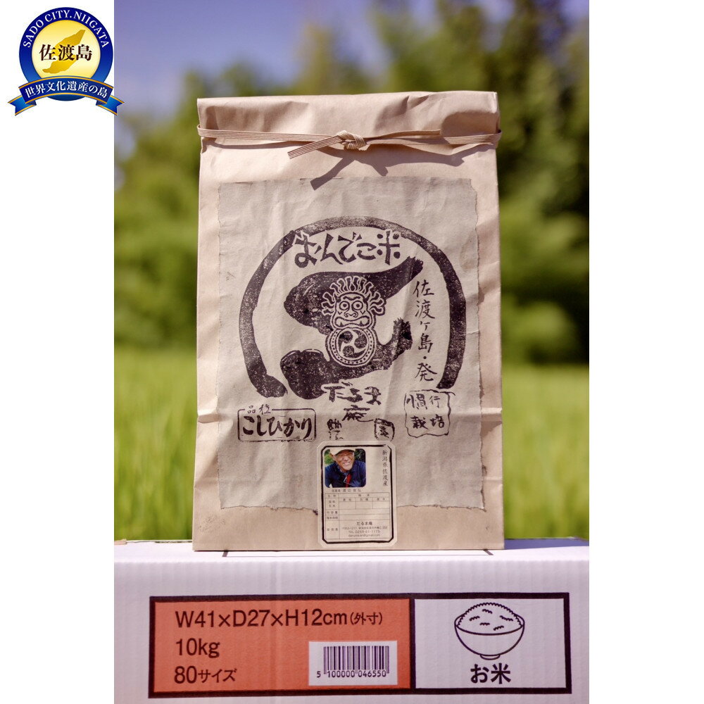 [令和7年産]佐渡産コシヒカリ玄米10キロ | 佐渡市 地元名産 こだわり農園 玄米 お米 お取り寄せ 通販 ふるさと納税 人気 おすすめ 送料無料