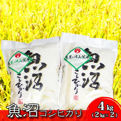 [令和5年産]魚沼コシヒカリ 鳥屋ヶ峰山麓米(精米)4kg(2kg×2) [お米・コシヒカリ]