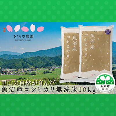 【ふるさと納税】令和8年産 さくらや農園 魚沼産コシヒカリ 無洗米10kg（5kg×2袋） お米 　お届け：寄附入金確認後、約2週間～1ヶ月ほどでお届けとなります