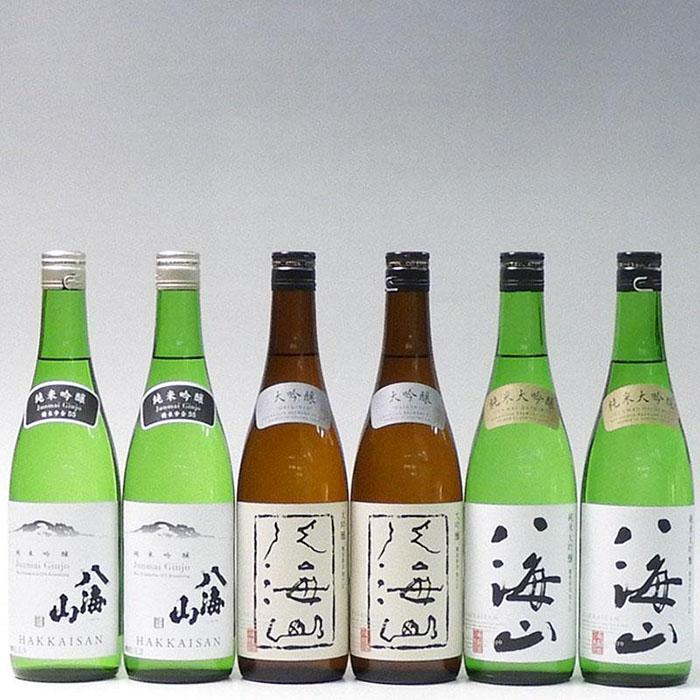 酒 日本酒 飲み比べ 6本 × 720ml ( 八海山 3種 ) 純米吟醸 & 大吟醸 & 純米大吟醸 | お酒 さけ 人気 おすすめ 送料無料 ギフト セット