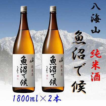 酒 日本酒 セット 2本 × 1800ml ( 八海山 純米酒 魚沼で候 ) | お酒 さけ 人気 おすすめ 送料無料 ギフト