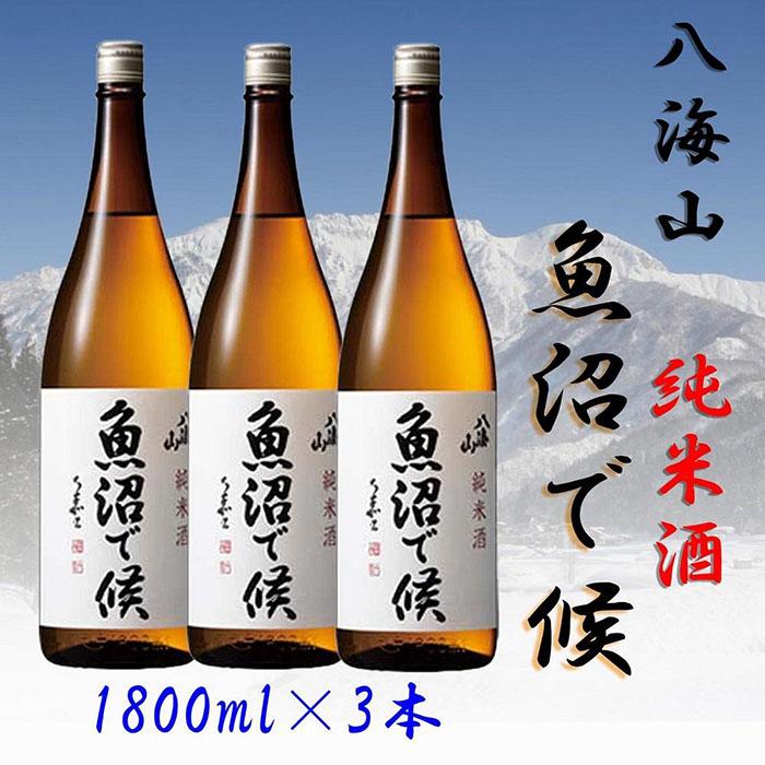 【ふるさと納税】酒 日本酒 セット 3本 × 1800ml ( 八海山 純米酒 魚沼で候 ) | お酒 さけ 人気 おすすめ 送料無料 ギフト