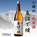 【ふるさと納税】酒 日本酒 純米酒 八海山 魚沼で候 1本 × 1800ml 箱入り | お酒 さけ 人気 おすすめ 送料無料 ギフト