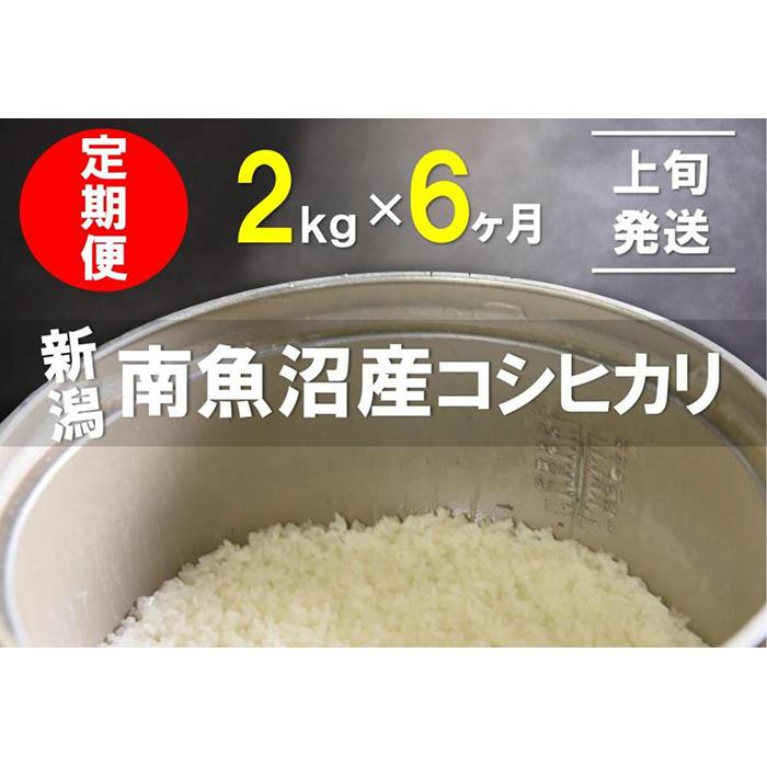 【ふるさと納税】【1～10日発送】 米 定期便 コシヒカリ 南魚沼産 12kg 2kg 6ヶ月 うちやま農園米 | 送料無料 魚沼産 コシヒカリ 魚沼 新潟 新潟県産 米 お米 産直 産地直送 お取り寄せ 人気 …