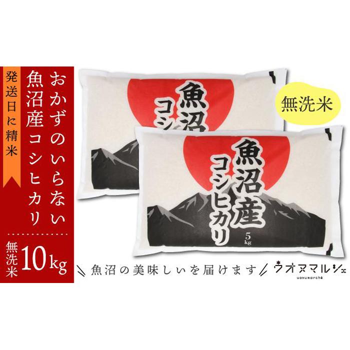 楽天新潟県南魚沼市【ふるさと納税】【令和7年産新米予約】おかずのいらない 魚沼産コシヒカリ　無洗米10kg 令和7年産【2025年10月上旬より順次発送予定】 | お米 こめ 白米 コシヒカリ 食品 人気 おすすめ 送料無料 魚沼 南魚沼 南魚沼市 新潟県産 新潟県 精米 産直 産地直送 お取り寄せ
