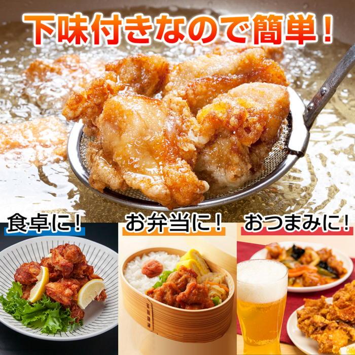 【ふるさと納税】どでか味付けから揚げ ガーリック味 500g×2パック 計1kg 大容量 唐揚げ からあげ から揚げ ガーリック ニンニク にんにく 揚げ物 冷凍 惣菜 簡単 調理 肉 おかず 味付き 野崎フーズ 新潟県 南魚沼市 3