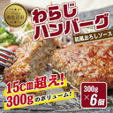 【ふるさと納税】わらじハンバーグ 300g×6 こだわり 手作り 自家製 ハンバーグ 和風 ソース 大きい 温めるだけ なぐも 冷凍 惣菜 簡単 調理 肉 おか...