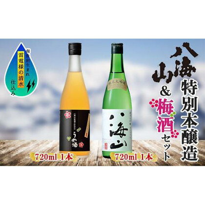 純米大吟醸 八海山 日本酒 八海山の原酒で仕込んだうめ酒 720ml 飲み比べ セット 四合瓶 酒 お酒 梅酒 梅 うめ ウメ 晩酌 贈り物 贈答 プレゼント ギフト 新潟県 南魚沼市 | お酒 さけ 人気 おすすめ 送料無料 ギフト