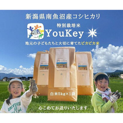 新潟県南魚沼産　特別栽培米 「YouKey 米」 5kg（精米）