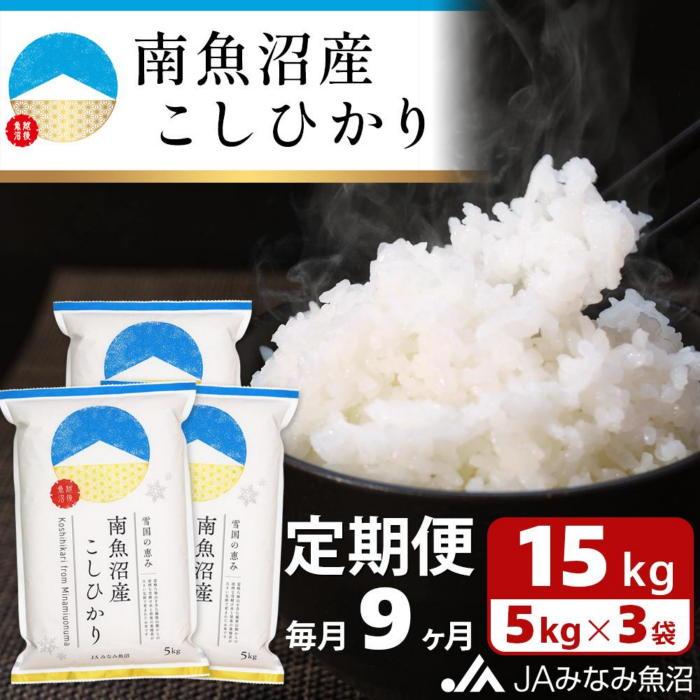 米 定期便 南魚沼産 コシヒカリ 135kg ( 15kg × 9ヵ月 ) | お米 こめ 白米 食品 人気 おすすめ 送料無料 魚沼 南魚沼 南魚沼市 新潟県 精米 産直 産地直送 お取り寄せ お楽しみ