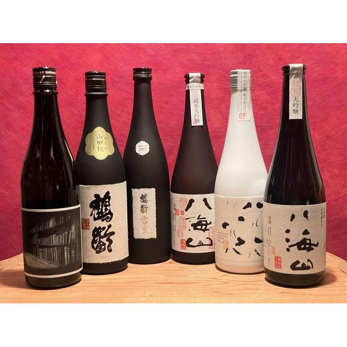 酒 日本酒 飲み比べ 6本 × 720ml ( 鶴齢 八海山 6種 ) ( ヴィンテージ 純米大吟醸 雪室熟成八年 ) | お酒 さけ 食品 人気 おすすめ 送料無料 ギフト セット