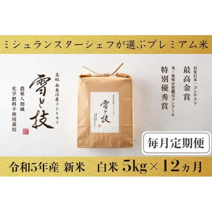 【ふるさと納税】米 定期便 コシヒカリ 南魚沼産 最高金賞受