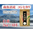 【ふるさと納税】【令和7年産】【定期便 南魚沼産】コシヒカリ 白米2kg×6回【2025年9月中旬より順次発送予定】 | お米 こめ 白米 食品 人気 おすすめ 送料無料