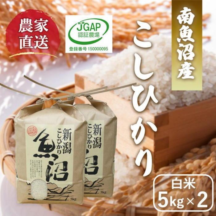 【令和6年産新米予約】南魚沼産コシヒカリ 白米5kg×2 ひらくの里ファーム | お米 こめ 白米 コシヒカリ 食品 人気 おすすめ 送料無料 魚沼 南魚沼 南魚沼市 新潟県産 新潟県 精米 産直 産地直送 お取り寄せ