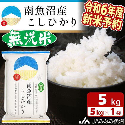 【令和6年産新米予約】米 無洗米 新米予約 南魚沼産 コシヒカリ 5kg | お米 こめ 白米 食品 人気 おすすめ 送料無料 魚沼 南魚沼 南魚沼市 新潟県 精米 産直 産地直送 お取り寄せ