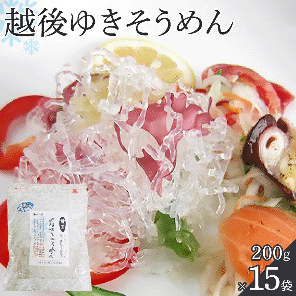 【ふるさと納税】越後ゆきそうめん(200g×15袋)