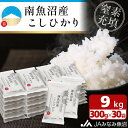 【ふるさと納税】【令和7年産\新米/】南魚沼産こしひかり「窒素充填2合パック×30袋入」美味しさ長持ち 300g 小袋 便利 精米HACCP認定工場 特A獲得日本一産地 高品質精米 もっちり甘い 南魚沼産コシヒカリ【2025年10月上旬から順次発送】 | お米 こめ 食品 人気 南魚沼