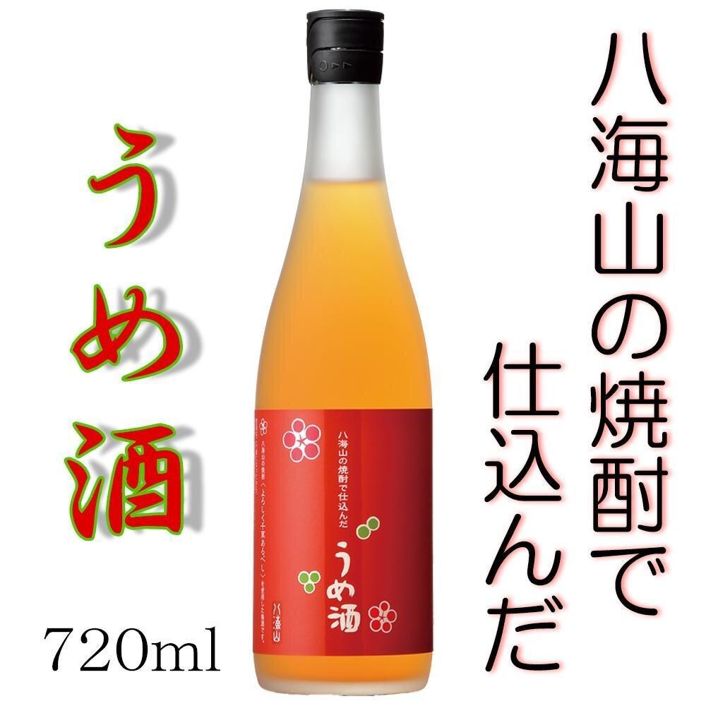 【ふるさと納税】八海山の焼酎で仕込んだ「うめ酒」四合瓶(720ml) | お酒 さけ 人気 おすすめ 送料無料 ギフト