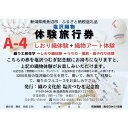 【ふるさと納税】塩沢織物体験旅行券A-4(しおり織体験+織物アート体験) | 券 人気 おすすめ 送料無料