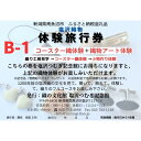 【ふるさと納税】塩沢織物体験旅行券B-1(コースター織体験+織物アート体験) | 券 人気 おすすめ 送料無料