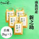【ふるさと納税】【令和7年産新米予約】金賞 南魚沼産新之助 白米2kg×5 きらめく大粒! ひらくの里ファーム【2025年10月上旬より順次発送予定】 | お米...