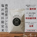 【ふるさと納税】【定期便隔月お届け令和7年産新米予約】南魚沼食味コンクール4年連続優秀賞 塩沢地区限定米5kg×6回 南魚沼塩沢産コシヒカリ【2025年9月中旬...