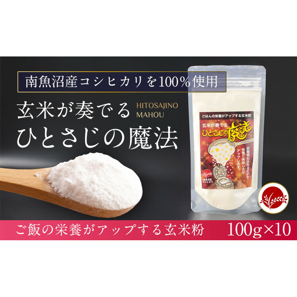 【ふるさと納税】玄米全粒粉が奏でるひとさじの魔法 100g×10 | お米 こめ 食品