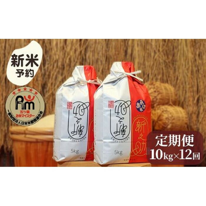 【ふるさと納税】【令和7年産新米予約】米 定期便 新之助 南魚沼産 120kg ( 5kg × 2袋 × 12ヶ月 ) 五つ星 お米マイスター【2025年10月...