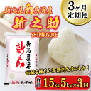 【ふるさと納税】【令和7年産新米予約】米 定期便 新之助 南魚沼産 15kg ( 5kg × 3ヵ月 )【2025年11月中旬より順次発送予定】 | お米 こめ 白米 食品 人気 おすすめ 送料無料 魚沼 南魚沼 南魚沼市 新潟県 精米 産直 産地直送 お取り寄せ お楽しみ