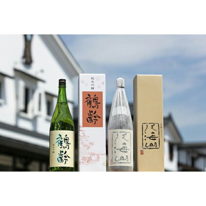 酒 日本酒 飲み比べ 2本 × 1800ml ( 鶴齢 純米吟醸 ) ( 八海山 大吟醸 ) 越後の名酒 | お酒 さけ 人気 おすすめ 送料無料 ギフト セット