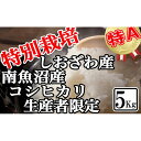【ふるさと納税】【令和7年産】米 コシヒカリ 南魚沼しおざわ産 5kg 特別栽培【2025年10月上旬より順次発送予定】 | お米 こめ 白米 コシヒカリ 食品 人気 おすすめ 送料無料 魚沼 南魚沼 南魚沼市 新潟県産 新潟県