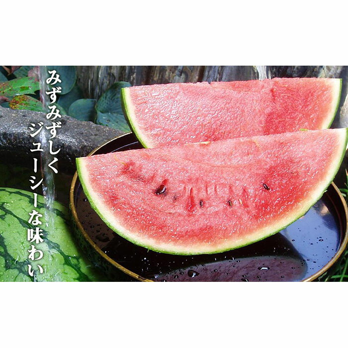 【ふるさと納税】先行予約【高級】八色原すいか小玉2玉【2026年7月中旬発送】【お届け日時指定不可】 | 果物 くだもの フルーツ 新潟 南魚沼 期間限定 人気 おすすめ 10000円 1万円 7月中旬 より順次発送 お取り寄せ グルメ スイカ 新潟県 南魚沼市