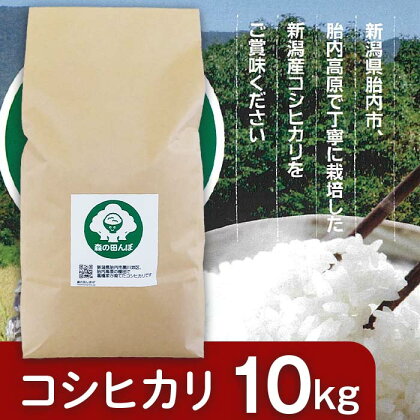 米 10kg 減農薬米 新潟 コシヒカリ 新潟こしひかり 減農薬 白米 新潟県胎内産コシヒカリ10kg（森の田んぼ）