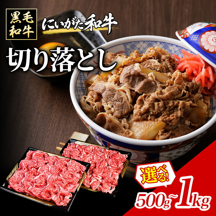 【選べる内容量】 黒毛和牛 にいがた和牛 国産 牛肉 切り落とし 牛 肉 和牛 精肉 新潟 胎内 にいがた和牛 切り落とし