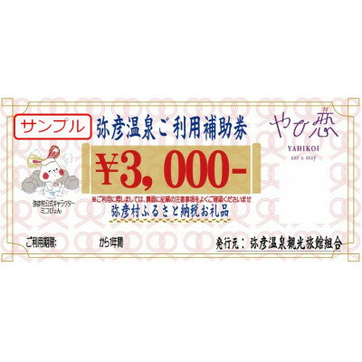 【ふるさと納税】弥彦温泉ご利用補助券　3,000円分【1223075】その2