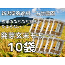 【ふるさと納税】ぷちぷち食感がたまらない「発芽玄米餅」 10袋 新潟県弥彦村産「こがねもち」100%使用【1554478】
