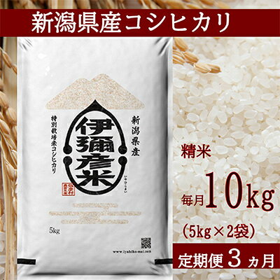 【ふるさと納税】2023年1月発送開始『定期便』【令和4年産】特別栽培米コシヒカリ「伊彌彦米」10kg全3回【5080351】のサムネイル