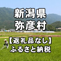 楽天ふるさと納税　【ふるさと納税】新潟県弥彦村への寄付（返礼品はありません）