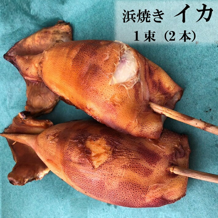 【ふるさと納税】浜焼きイカ　串焼き　1束2本入　石井鮮魚店