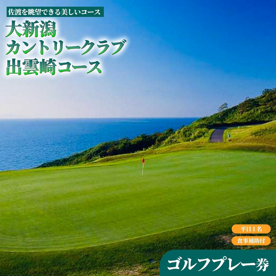 平日プレー食事付!大新潟カントリークラブ出雲崎コースゴルフプレー券(平日1名利用)1枚 ゴルフ券 ゴルフ場 ゴルフプレー券 新潟県 出雲崎町