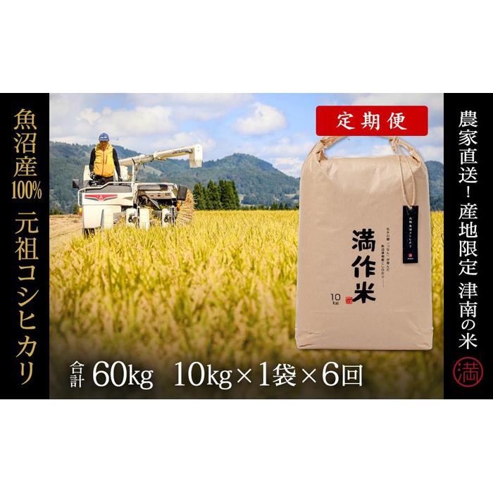 19位! 口コミ数「0件」評価「0」定期便【合計60kg】10kg×6回 元祖魚沼産コシヒカリ