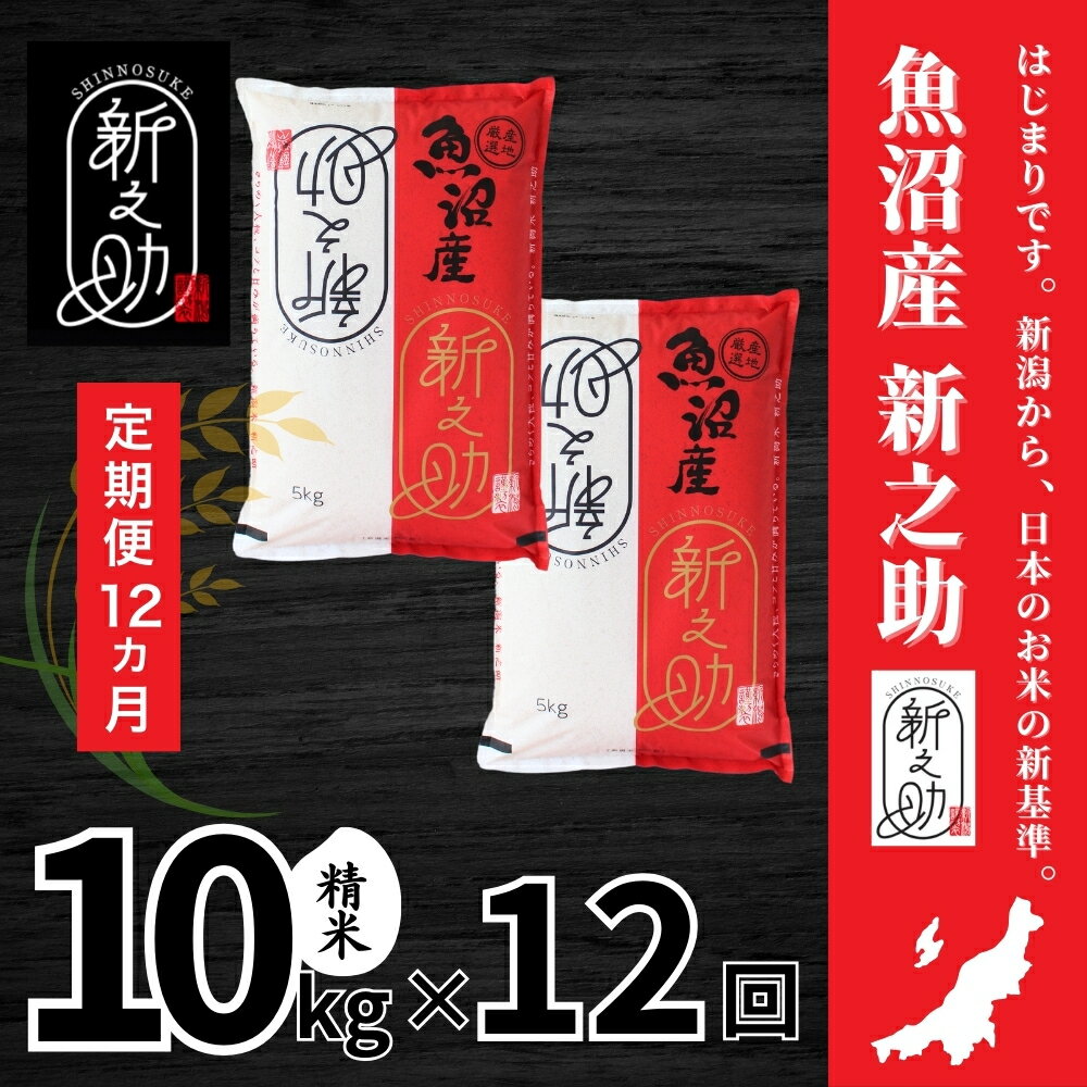 【ふるさと納税】 米 10kg ( 5kg × 2袋 ) 令和7年産 中魚沼産 新之助 選べる配送回数 | しんのすけ お米 おこめ 米 こめ コメ 白米 精米 ブランド米 おすすめ ギフト プレゼント 新潟県 津南町