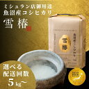 1位! 口コミ数「4件」評価「4」【2025年産新米】最高級魚沼産コシヒカリ「雪椿」5kg (5kg×1袋) 特別栽培 選べる配送回数1・3・6・12回 先行予約