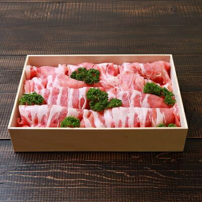 【ふるさと納税】越後もち豚ロース肉(しゃぶしゃぶ用)1kg【配送不可地域：離島】【1117855】