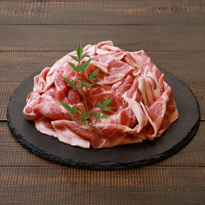 【ふるさと納税】越後もち豚肩ロース肉(すきやき用)1.1kg【配送不可地域：離島】【1117861】