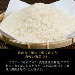 【ふるさと納税】山口ファームのお米 こしひかり精米6kg(3kg×2袋)「じゃばみ」【1344366】 画像1