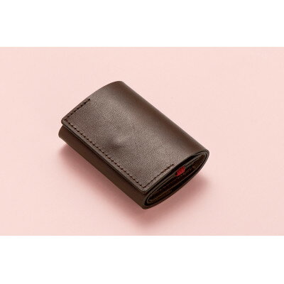 colmのコンパクト財布 ブラウン「カードが見やすく取り出しやすい小さな財布」